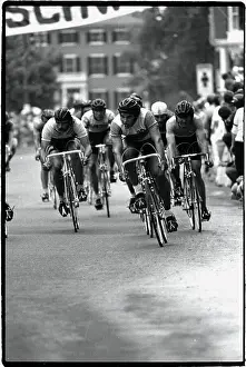 Salem Prints: Eric Heiden in a Bike Race