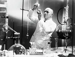 Chemistry Prints: Eric von Stroheim in the 1936 motion picture The Crime of Dr. Crespi