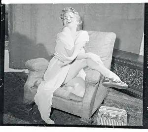 Munich Prints: Erica Beer Sitting in Provocative Pose