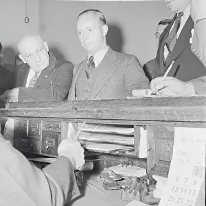 Guilt Prints: Erich Strunck Being Booked for Spy Charges