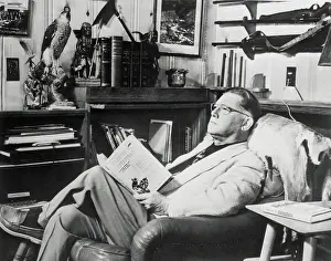 Erle Stanley Gardner Reading a Book