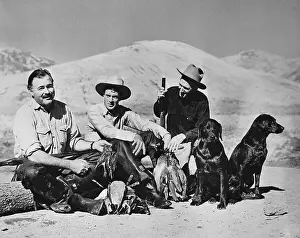 Ernest Hemingway and Gary Cooper on Hunting Excursion
