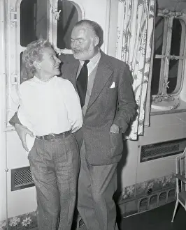 Ernest Hemingway with His Wife