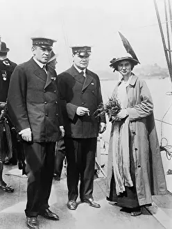 Antarctica Prints: Ernest Shackleton Being Given Heather