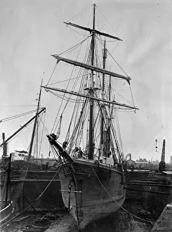 Antarctica Prints: Ernest Shackleton's Ship in Drydock