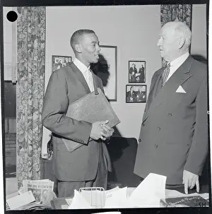 Ernie Banks with James A. Farley