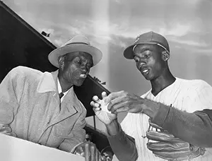 Shortstop Prints: Ernie Banks Lighting Father's Cigar