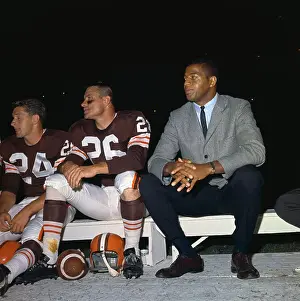 Ernie Davis Watching from the Bench