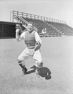Crouching Prints: Ernie Lombardi in a Catcher Position