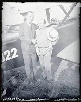 Cleveland Prints: Ernst Udet and Eddie Rickenbacker Shaking Hands