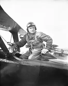 Cleveland Prints: Ernst Udet Sitting in Plane