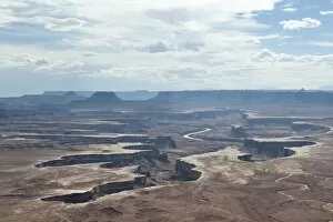Images Dated 4th September 2012: Eroded landscape, canyons, Green River Overlook, Canyonlands National Park, Utah
