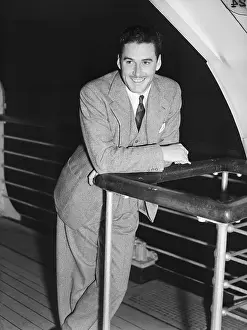 Errol Flynn Aboard Queen Mary