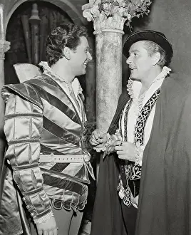 Errol Flynn Conversing with Cesare Danova