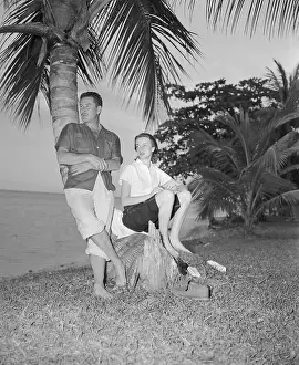 Errol Flynn and His Fiancee