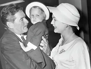 Errol Flynn His Wife and Daughter