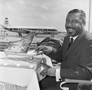 Passenger Airplane Prints: Erroll Garner With Miniature Piano