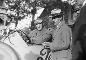 Erwin Baker Waiting to Start Auto Race