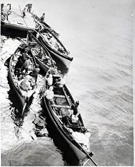 Supply Prints: Eskimos Bring Ship Alongside Ship; Cargo