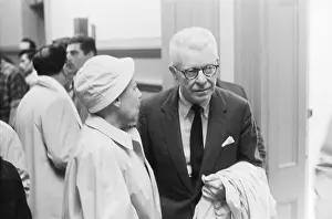 New Haven Prints: Estelle Griswold and Dr. C. Lee Buxton with Coat Going to Hearing