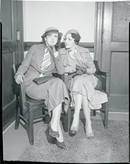 Estelle Taylor Sitting with Sue Carol