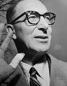 Estes Kefauver with Bandaged Finger