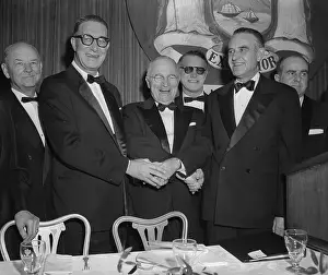 Estes Kefauver in Three Way Hand Shake With Colleagues