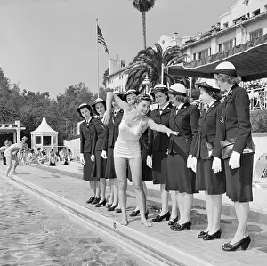 Swimmer Prints: Esther Williams Demonstrates Crawlstroke