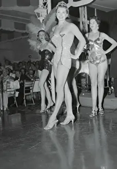 Esther Williams Modeling a Bathing Suit