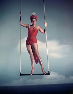 Modeling Prints: Esther Williams on Trapeze