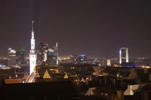 Images Dated 11th September 2013: Estonia, Tallinn City Skyline, City Hall Tower