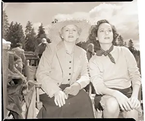 Filming Prints: Ethel Barrymore and Merle Oberon Seated