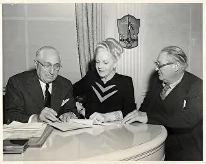 Mayer Prints: Ethel Barrymore Signing MGM Contract
