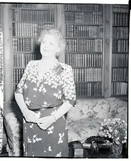 Ethel Barrymore Standing and Smiling