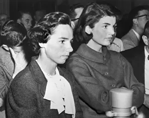 Ethel and Jacqueline Kennedy at Senate Hearing
