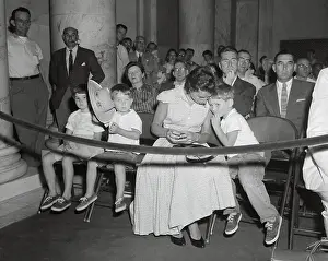 Ethel Kennedy and Three of Her Children Attending Hearing