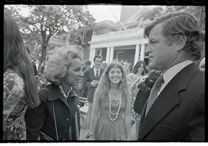 Ethel Kennedy and Family Members at School Commencement Event