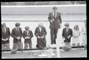 Ethel Kennedy Visiting Husband's Gravesite With Family Members