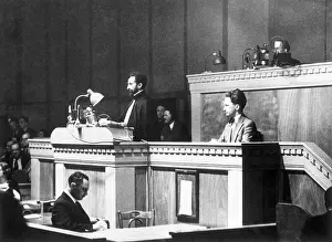 Ethiopian Leader Haile Selassie Speaking At League Of Nations