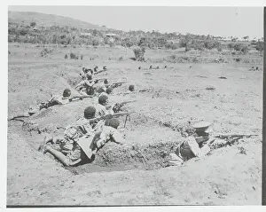 Landforms Prints: Ethiopian Troops in Trenches