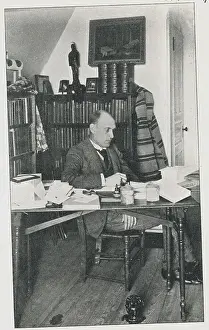 Busy Prints: Eugene Field Sitting at Desk