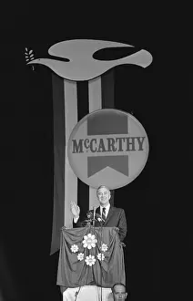 Dove Prints: Eugene McCarthy With Dove Above