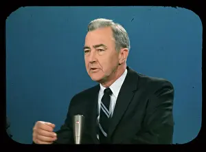 Eugene McCarthy at Microphone