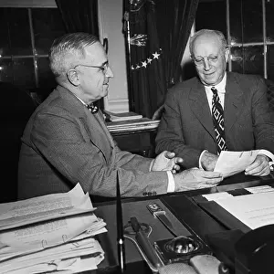Publisher Prints: Eugene Meyer And Truman Talking