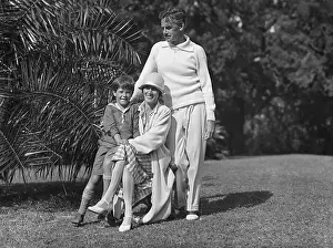 Hamilton Prints: Eugene O'Neill with Wife Agnes and Son Shane