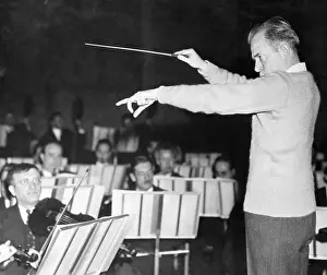 Eugene Ormandy Conducting Orchastra