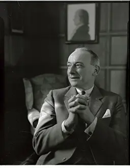 Rostow Prints: Eugene V. Rostow with Hands Clasped