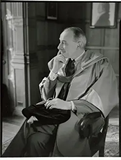 Eugene V. Rostow Wearing Yale Robe