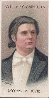 Eugene Ysaye, Concert Violinist, Musical Celebrities, H O Will's collectible tobacco card, 1911