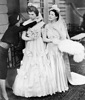 Eunice Kennedy and Mother Leaving for Buckingham Palace